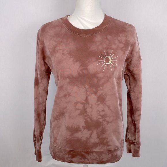 Madewell Moonphase Graphic Tie-Dye Pull Over Sweatshirt. Size XS. - Picture 3 of 12